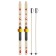 Ski -adolescent kit: skiing 100 cm, sticks 80 cm, Mix colors