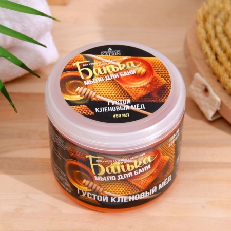 Thick soap for a bath is thick maple honey 450 ml-4