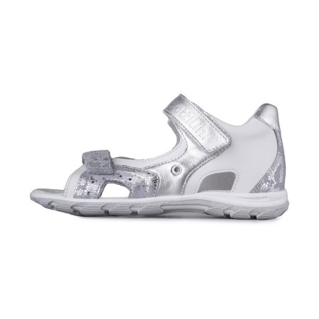 Baby sandals, size 32, silver color-1