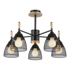 Suspended chandelier Ambrella Light, Traditional, TR8015, 5HE27, Black Color