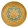 Largan Rishtan ceramics "Flowers", 31 cm, yellow