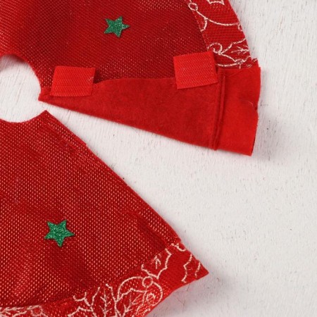A clearing under the Christmas tree "Bear in the stars" D-34 cm, red-3