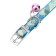 Collar "mermaid", artificial leather, 31 x 1 cm, mix of flowers