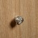 Handle button Cappio Rose 01, white with silver