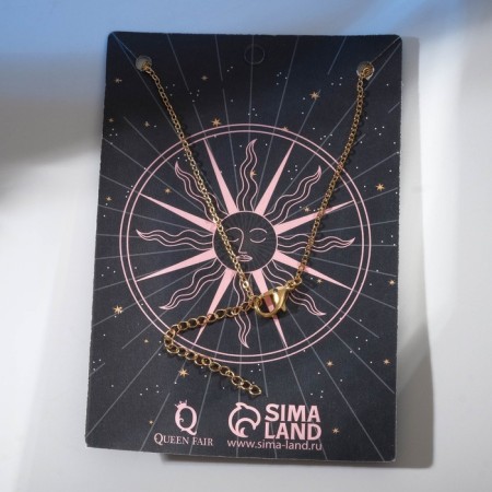 Pendant "Tarot" Moon, Color gold, 50 cm-2
