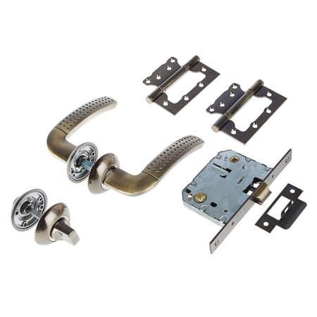 Set for the door "Castle Factory" SET 04-C 170 2H BK AB, color old bronze