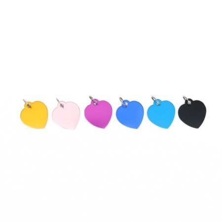 Tarry under the gravity "heart" 3 x 3 cm, packaging 6 pcs, mix-2