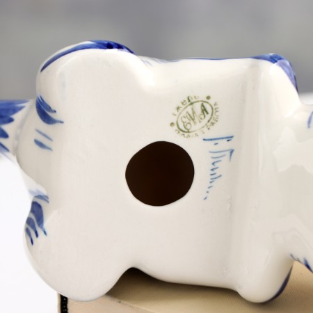 Souvenir "Cat Sonya hanging", gzhel, porcelain, 8x16 cm-4