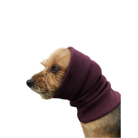Knitwear Capor for a dog, size L (diameter 44-66 cm, length 43 cm), burgundy