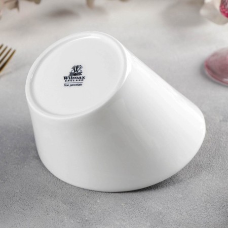 Porcelain dish for Wilmax snacks, 14 × 16 cm, white color-1