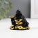 NECKE Polystone "Hotey with gold ingots and coins" Black 4x5.7x5.5 cm