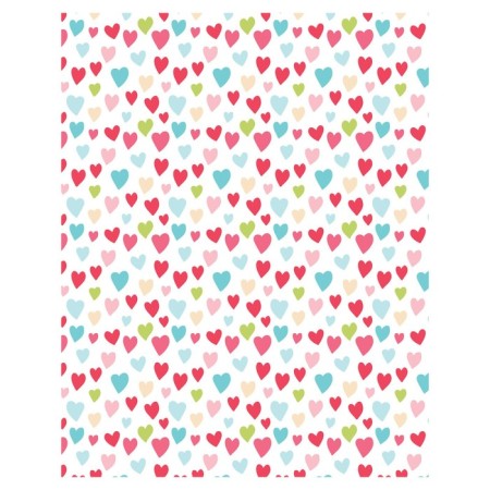Pillow Roller "Multi -colored hearts, decorative, size 16x45 cm-1