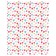 Pillow Roller "Multi -colored hearts, decorative, size 16x45 cm