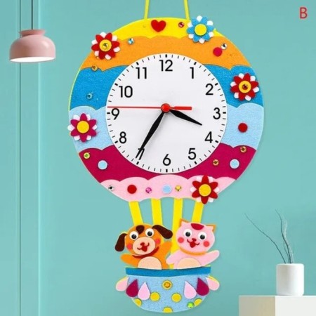 Children's wall watches DIY "Beasts" do it yourself, silent, 22 x 29 cm, aa