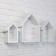 A set of wall shelves "houses" white, 3pcs, (36*33cm, 30*25cm, 22*17cm)