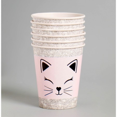 A cup disposable paper muzzle, a set of 6 pcs, 250 ml-1