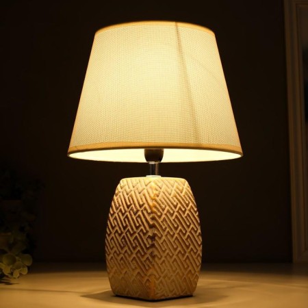 Table lamp 16444/1wt E14 40W white-gold 22x22x34 cm Risalux-2