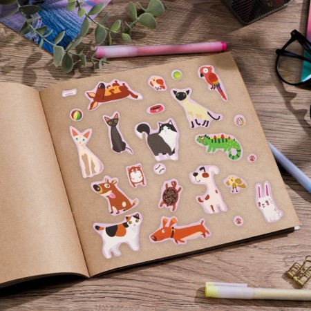 Paper stickers "Pets", 11 x 16 cm-2