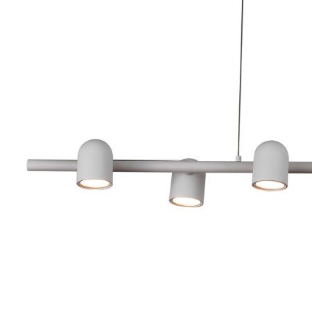 Suspension lamp mantra iOS, GU10, 6x12W, 1000x151x250 mm, white color-1