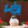 Topper "Happy New Year. Sani" 13x10 cm, blue giving beautifully