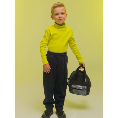 Pants for boys, height 110 cm, black color-6