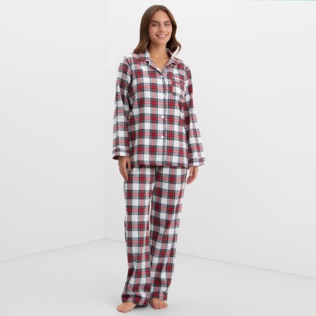 Пижама женская из фланели (рубашка и брюки) KAFTAN р.52-54-2