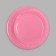 Plate disposable paper plain, pink color