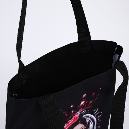 Bag Schoper "Korea", 35x0.5x40 cm, department without lightning, without lining, black-4