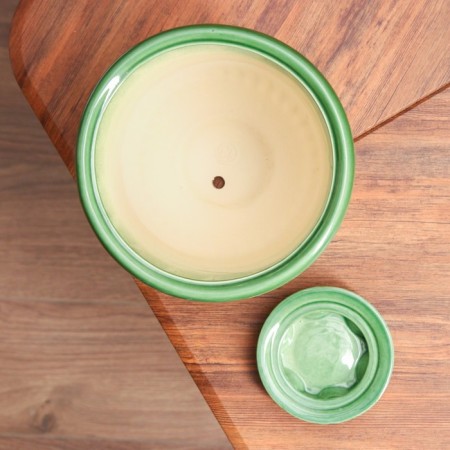 Pot Flower Crete No. 3, Green 3.7 L-3
