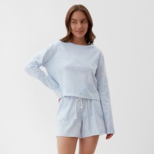 Women's costume (longshit and shorts) KAFTAN p. 44-46 blue