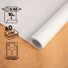 Tracing paper is drawn for mascara, width 420 mm, in a roll 10 meters, 40 g/m², self -adhesive label, in the pp film