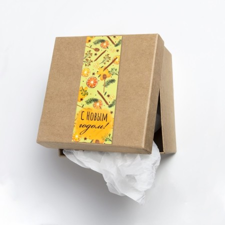 Stick Paper "Citrus New Year" 3x9 cm sheet 10x10 cm-2