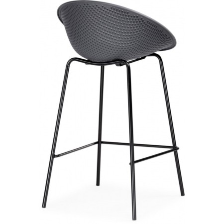 Baric stool zeta metal/plastic, black/gray 50x51x86 cm-3