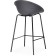 Baric stool zeta metal/plastic, black/gray 50x51x86 cm