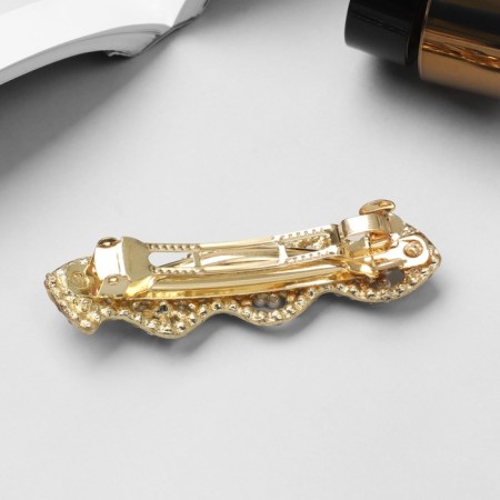 Halfish hair clip "Ronven" wave, 6.5 cm-1