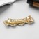 Halfish hair clip "Ronven" wave, 6.5 cm