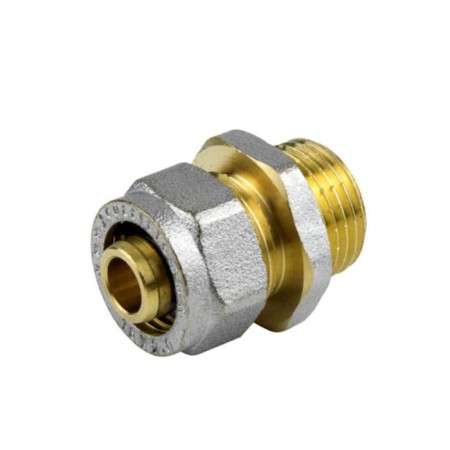 Aquasfera 7001-01, crimping, D = 16 mm x 1/2 ", external thread, brass