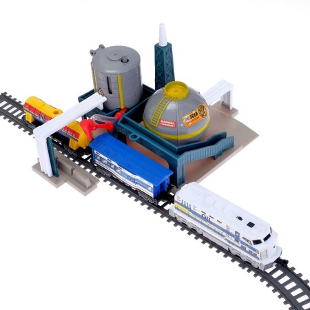 Railway "Neftyanaya Plant", works from batteries-3