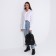 Women's backpack made of artificial leather with lightning, black color