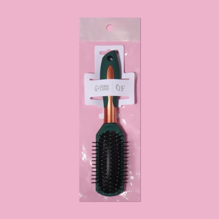 The comb massage, rubberized pen, 5 × 24 cm, black/golden color-3