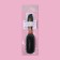 The comb massage, rubberized pen, 5 × 24 cm, black/golden color