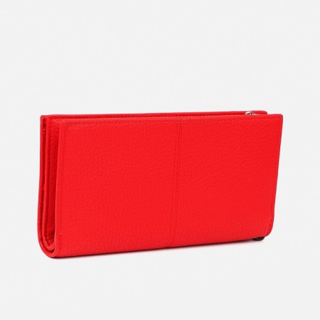 Women's wallet with lightning, red color-1