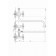Fauzt FZS-511-54 bath mixer, two-wound, long spout, shower set, chrome