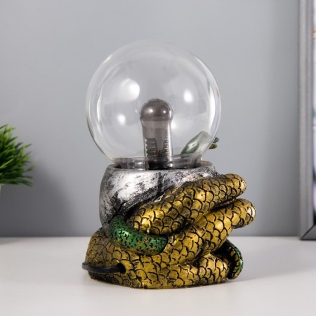 Plasma ball "In a trap" green 13x8x19 cm Risalux-5