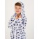 Children's robe with a hood, height 116 cm