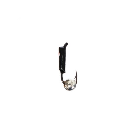 Mormyshka column black, red eye + ball silver, weight 0.4 g-1