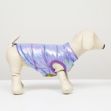 Dog jacket two -sided with weighting, size 16 (DS 36, OG 46, Osh 35), purple/yellow-1