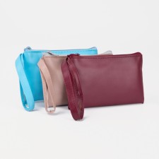 Women's wallet with zipper, color mix