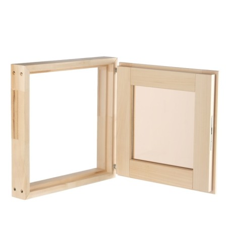 Window - window, 40x40cm, bronze double -glazed window, linden-2
