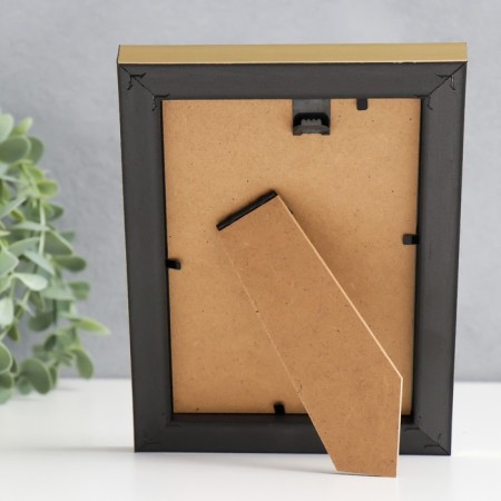 Photo frame Plastic "Gloria" 10x15 cm, with a pass, gold-3